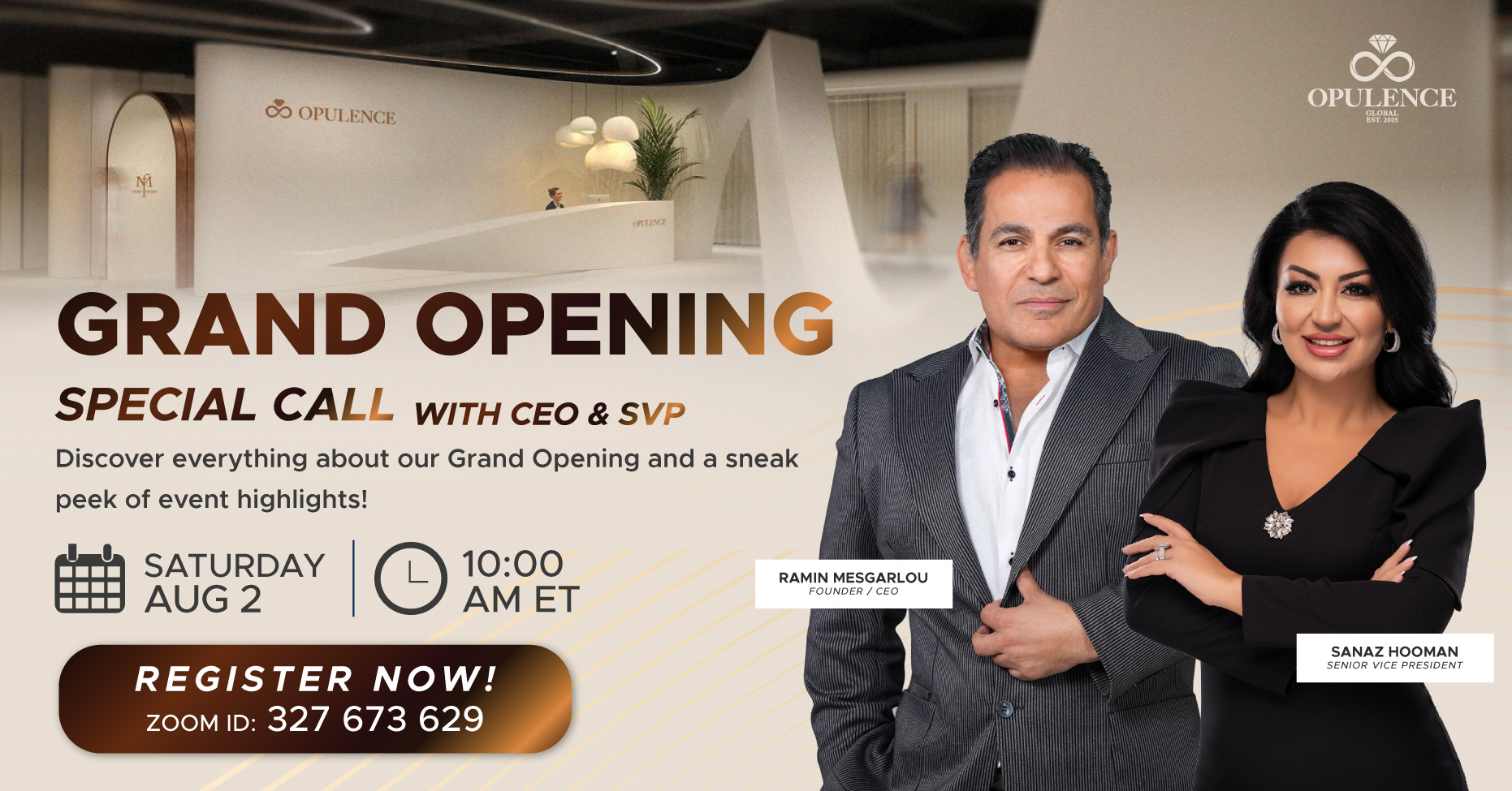Grand Opening Special Call